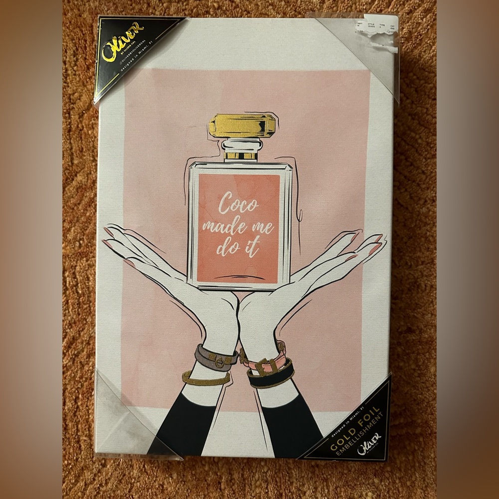 “Coco made me do it” canvas